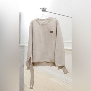 collina strada grommet cream insideout sweat crewneck